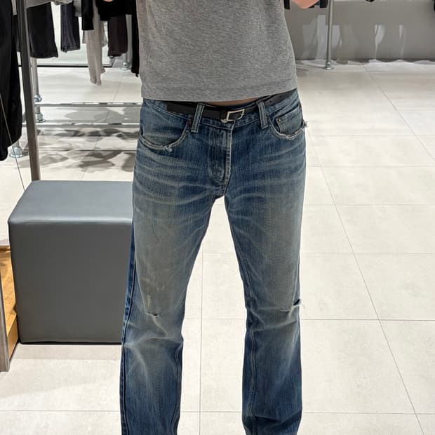 리바이스 501 워싱 데님 30 