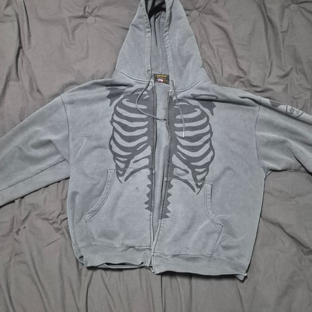 벤슨 레더 본 후드집업