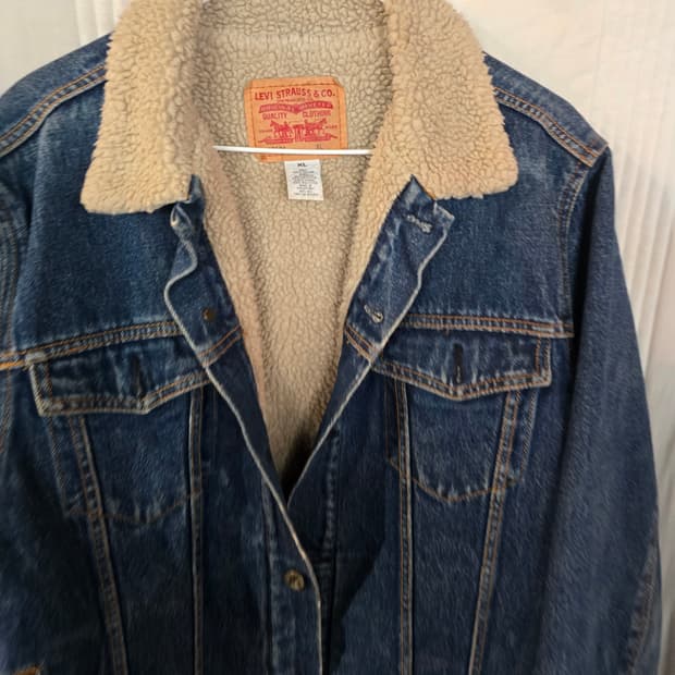 리바이스 양털청자켓 데님 쉐르파 자켓