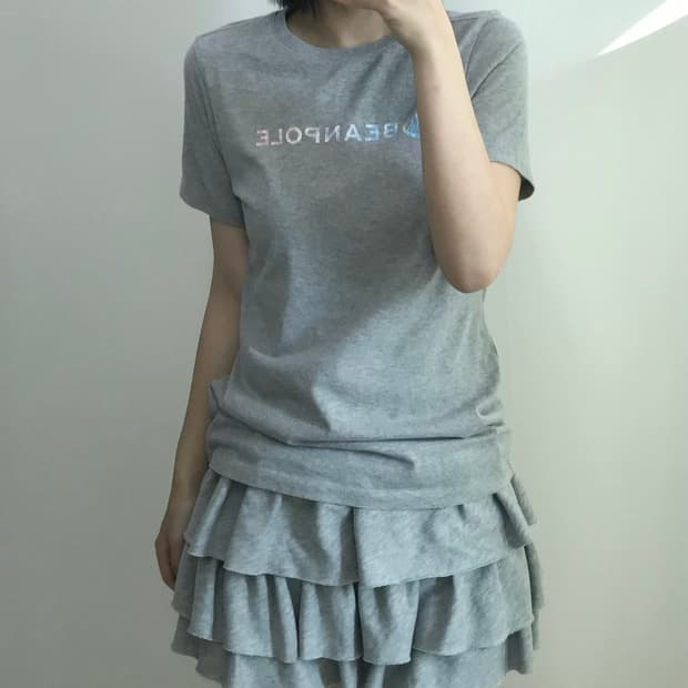 빈폴 그레이 반팔 티셔츠