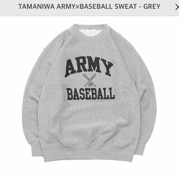 인필더디자인 TAMANIWA 아미 베이스볼 크루넥 L