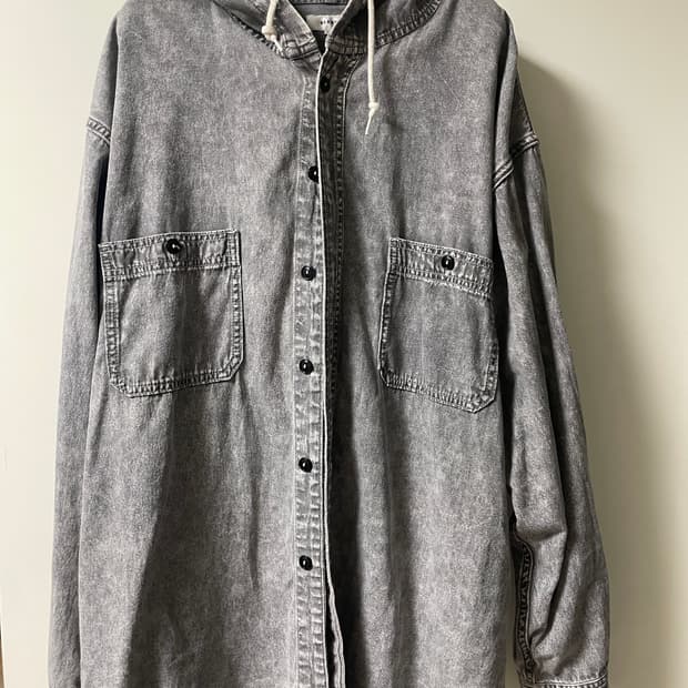 빔즈 샴브레이 후드셔츠