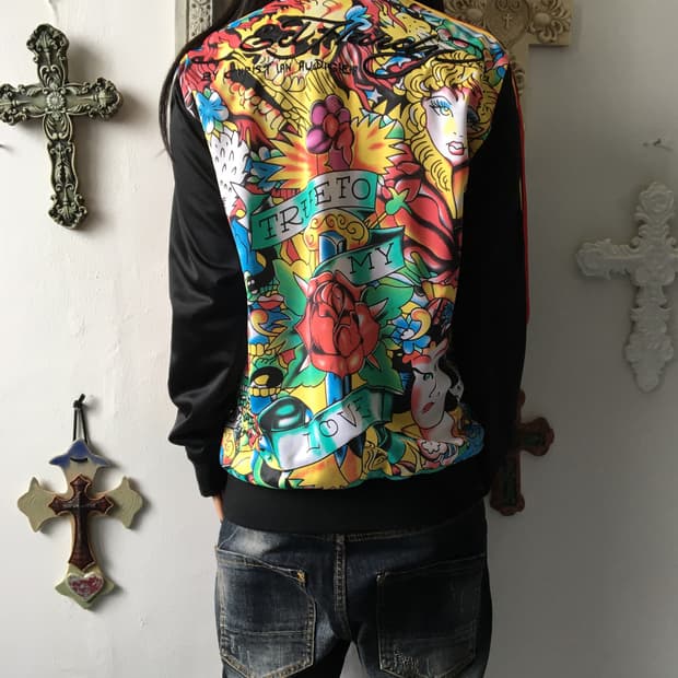 Ed hardy track zip up