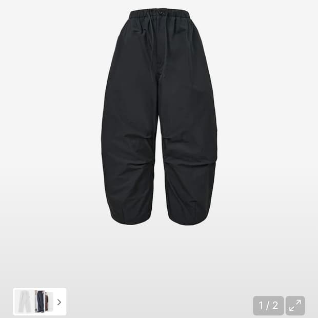 아모멘토 DRAWSTRING WIDE FATIGUE PANTS L