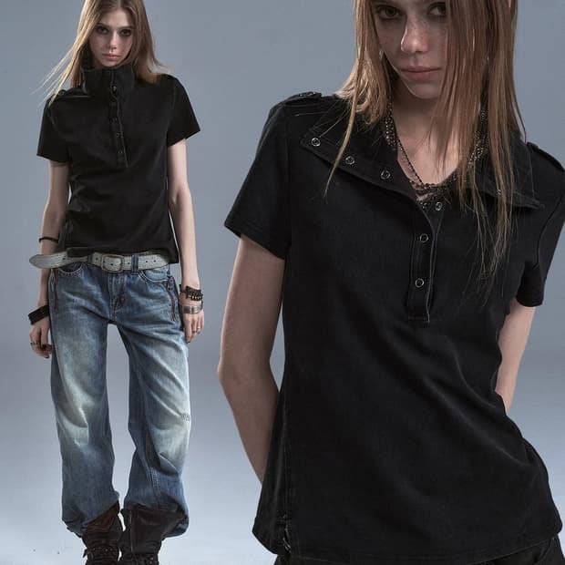 자카나 JAKANA Washed T-Shirt