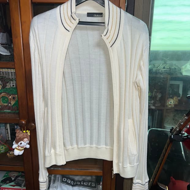 [m] 빈티지 아이보리 지퍼 자켓 