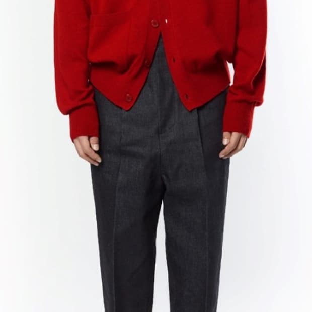 [M] 이얼즈어고 하이웨이스트 테이퍼드 데님