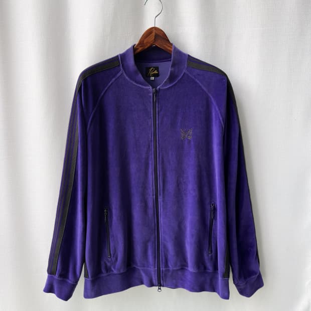 니들스 23AW RC 벨루어 트랙 자켓 퍼플 XL