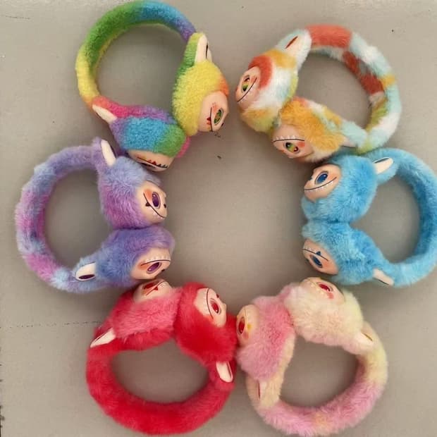 라부부 캐릭터 털 귀마개