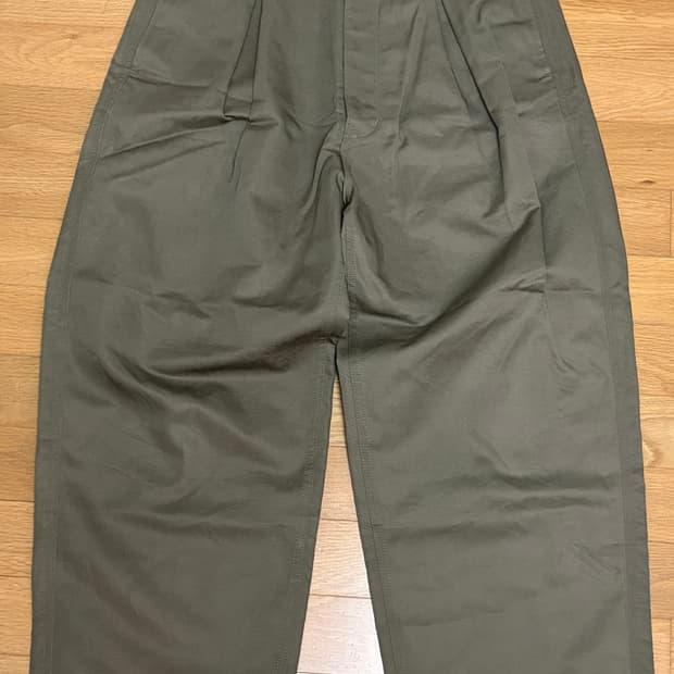 스틸바이핸드 inverted box pants 팬츠 올리브 S