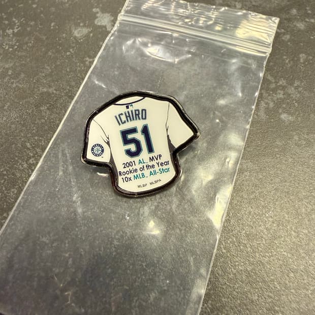 이치로 스즈키 시애틀 매리너스 51번 핀뱃지 (메이저리그 MLB 공식)