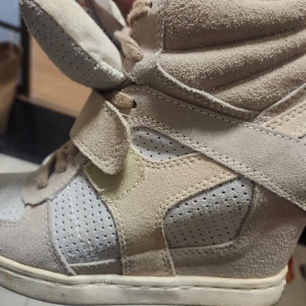 Ash 웨지힐 벨크로 스니커즈 36 235 사이즈