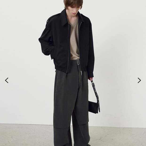 토니웩 Drape Cupro Belted Pants -Ripe Olive