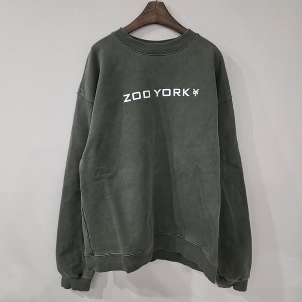 쥬욕 ZOO YORK 맨투맨 M 카키