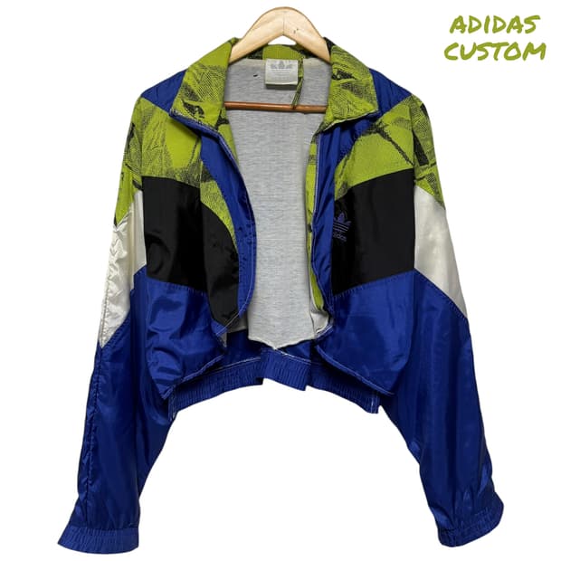 3859 아디다스 커스텀 볼레로 루즈핏 크롭 바람막이