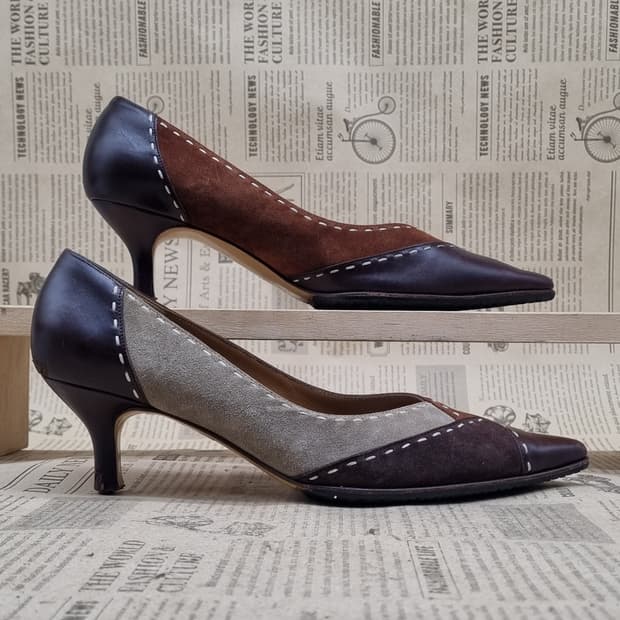 페라가모 멀티컬러 여성펌프스힐 7 240 굽6