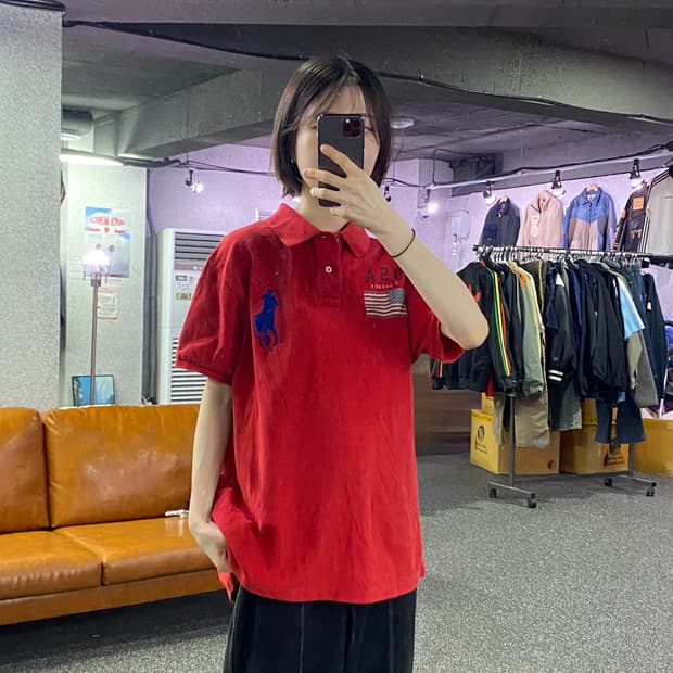 폴로 랄프로렌 성조기 빅포니 피케티 B4465