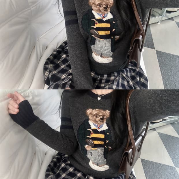 폴로 랄프로렌 해리포터 베어 울 니트 