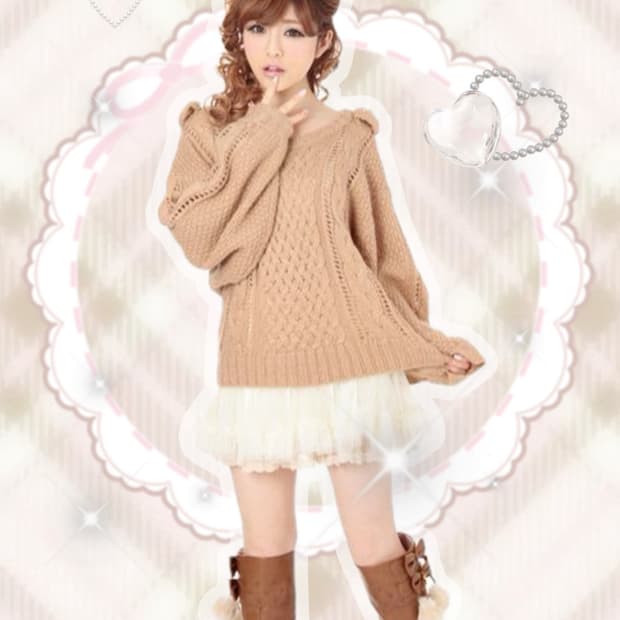 고전 화이트 펄 리본니트 리즈리사st 히메갸루 라떼갸루 리즈리사