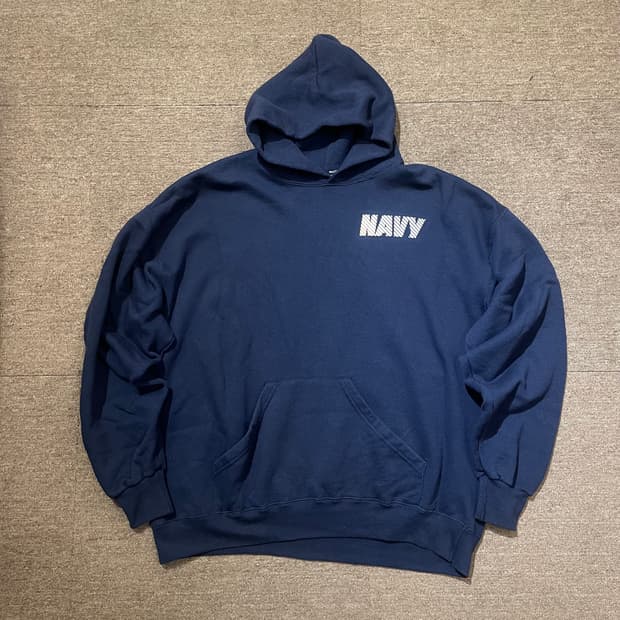 (XL) USA Soffe NAVY 밀리터리 미해군 후드티