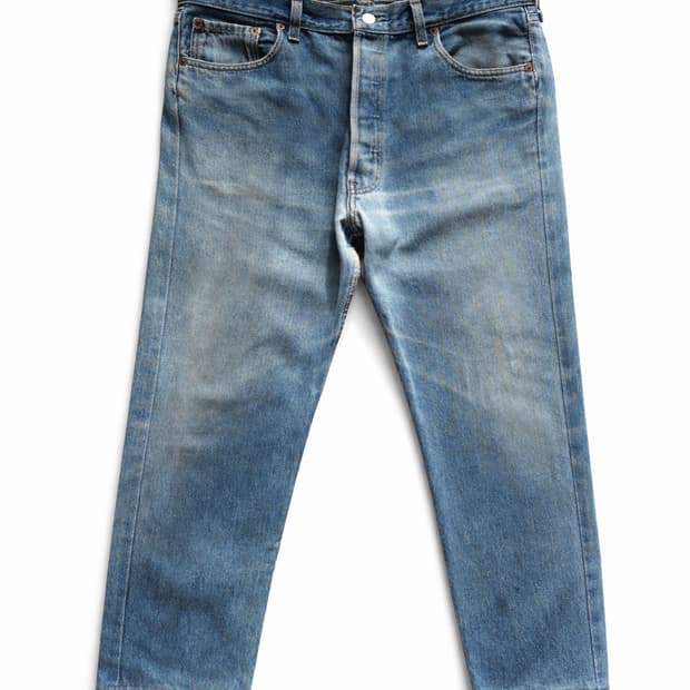 90s 리바이스 501 워싱 데님 34" MADE IN USA