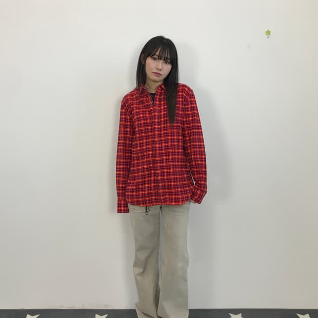 Levi's Premium Red Plaid Flannel Shirt