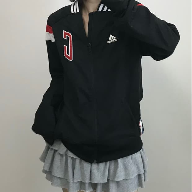 아디다스 NBA 시카고불스 블랙 트랙 져지