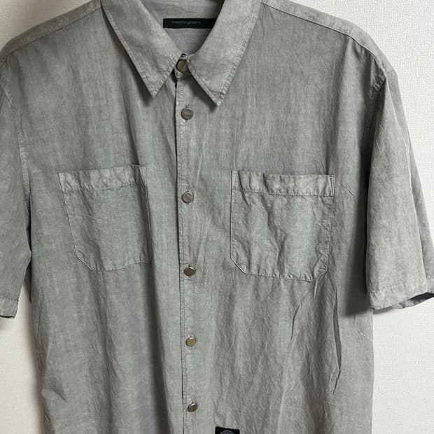 디키즈 x 해칭룸 뮤지엄 워크셔츠 Dyed Grey