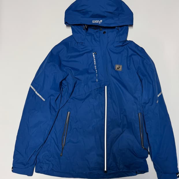 아식스 Asics 스몰 로고 후드 바람막이 M