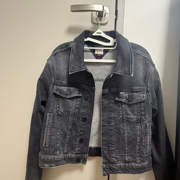 타미진스 크롭 흑청자켓 