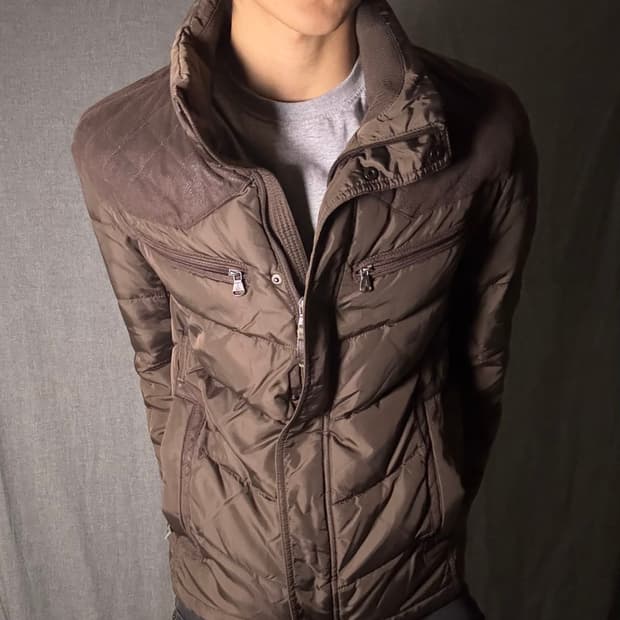 y2k 빈폴 브라운 퀄팅 자켓