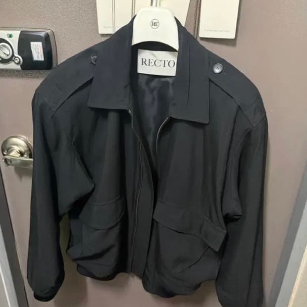 렉토 빈티지 프레스드 크리즈 블랙