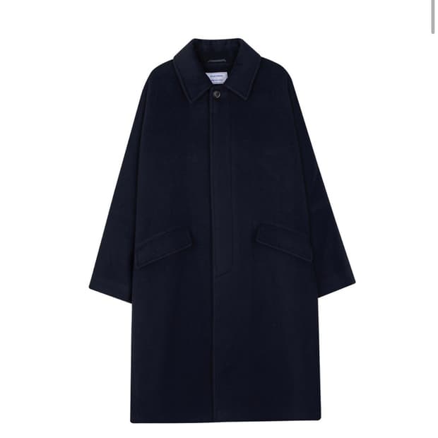 비슬로우x오에이앰팩토리 오버사이즈 울 맥시 코트 L