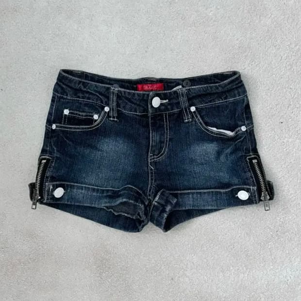 빈티지 숏팬츠 반바지 데님 y2k 펑쿠 갸루 일본 너드 니혼진
