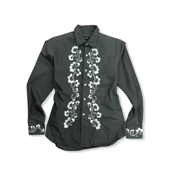 Zucca, floral western shirt