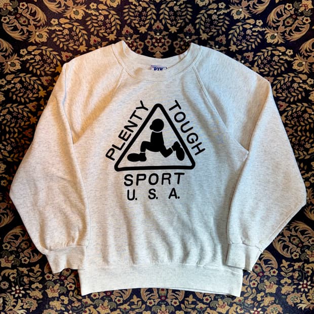 90s Plenty Tough Sports 래글런 스웻셔츠