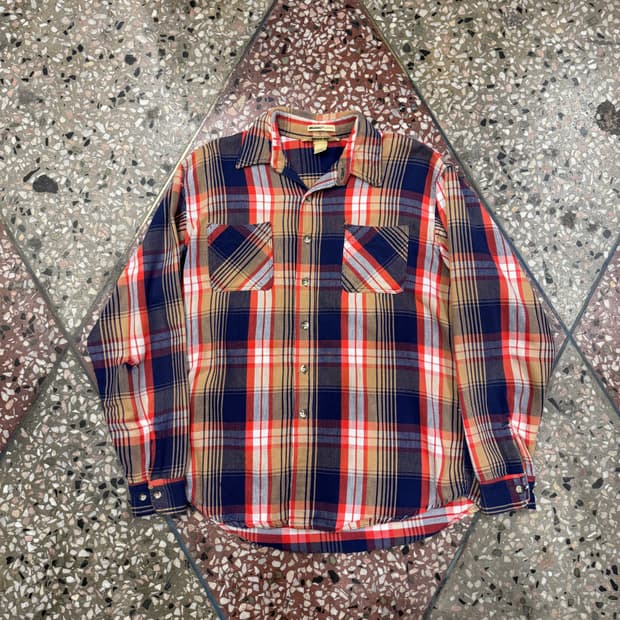 80s Big Mac 코튼 플란넬 셔츠 (L)