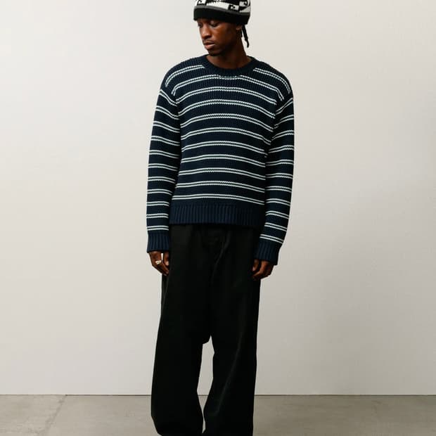 CHUNKY COTTON STRIPE SWEATER