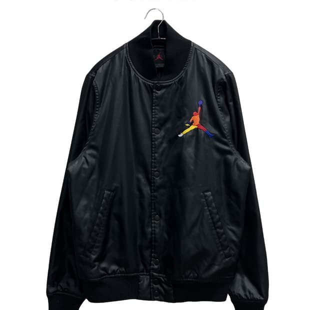 나이키 조던 DNA 점프맨 사틴 바시티 자켓 블랙