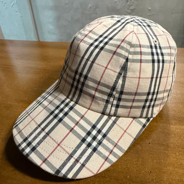 버버리 노바체크 코튼 볼캡