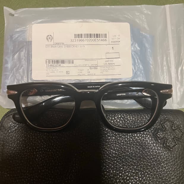 크롬하츠 드리핀 블랙 실버 안경