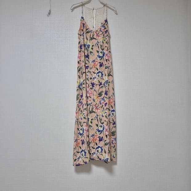 Japanese vintage 보타니컬 슬릿 캐미 롱원피스입니다 ♡♡