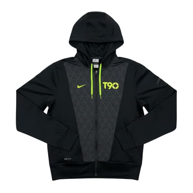 (M) 나이키 T90 트랙 후드집업 블랙