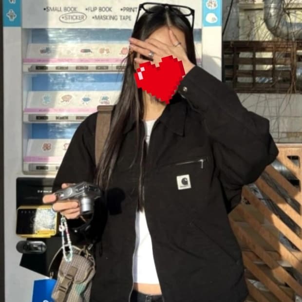 칼하트 디트로이트 자켓 블랙 스프링 우먼 M