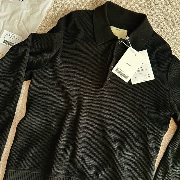 (5) 25fw 포터리 크레이프울 와플 폴로 니트