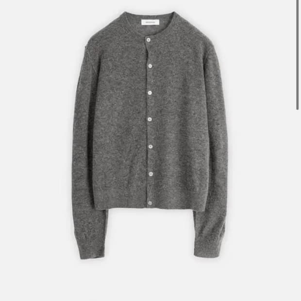 브라운야드 라운드 가디건 그레이4 