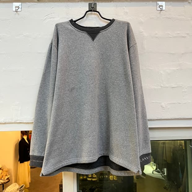 Lanvin 랑방 플리스 스웨트 셔츠 LL