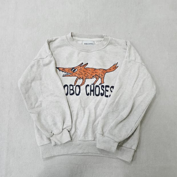 130 보보쇼즈 키즈 폭스 맨투맨 0312Y