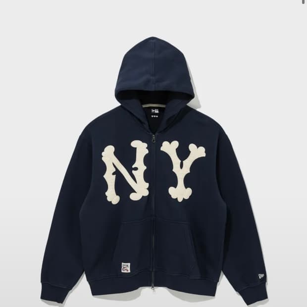 MLB 쿠퍼스타운 뉴욕 양키스 하이랜더스 집업 후디 네이비
