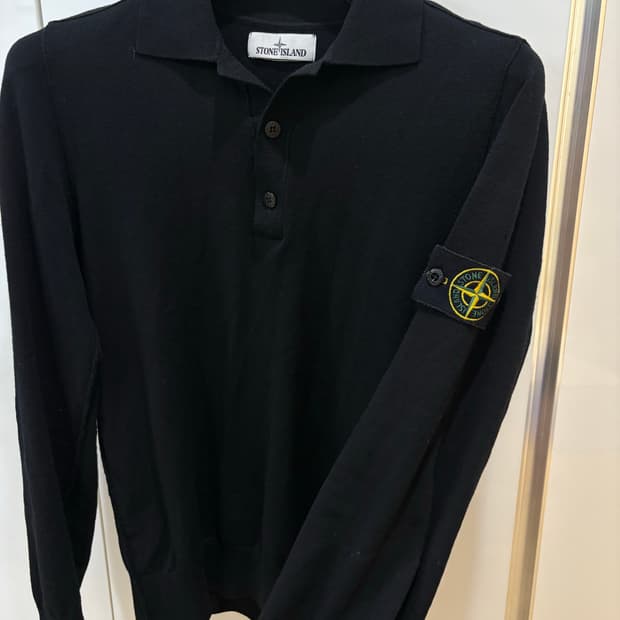 스톤아일랜드 반집업 니트카라 M